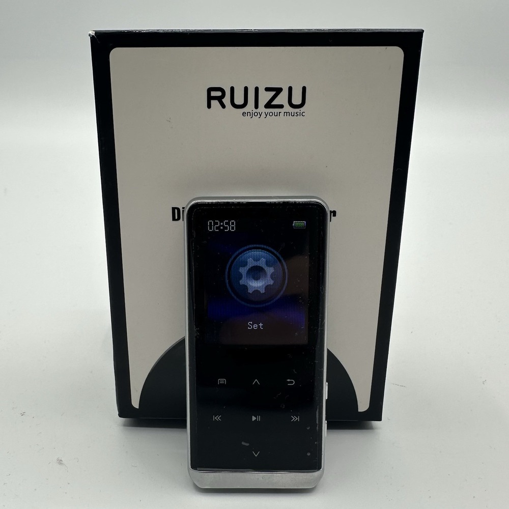 RUIZU X02 MP3 Player w/ Bluetooth 5.3 FM Radio Voice Recorder 8GB No Cord